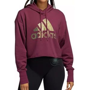 adidas Women's Holiday Graphic Hoodie Sweatshirt